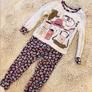 Girls Trail Camping Outdoors Wilderness Acorns Pajamas Girls 4t